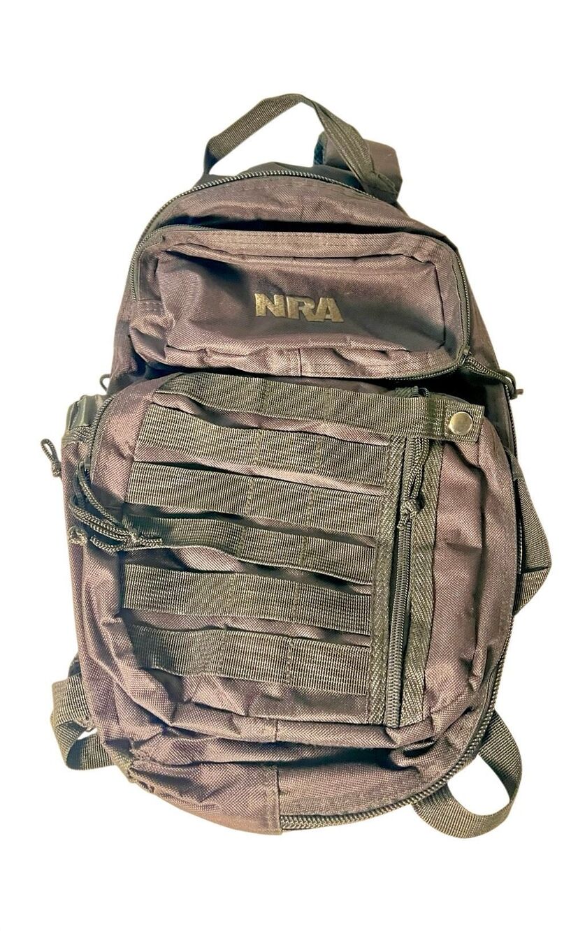 NRA Backpack Black Multi-Pocket Tactical Hunting Outdoor Gear Bag